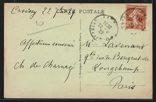 AK Lagny Thorigny, Le Nouveau Pont et vue sur les immeubles adjacents