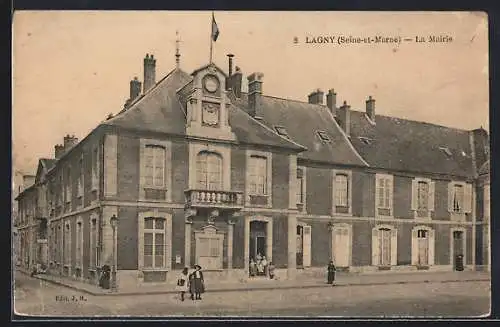 AK Lagny /Seine-et-Marne, La Mairie