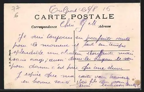 AK Isles-les-Meldeuses, L`Île et le Pont, Vue d`Aval