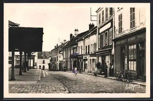 AK Nangis /S.-et-M., Rue du Dauphin avec commerces et passants