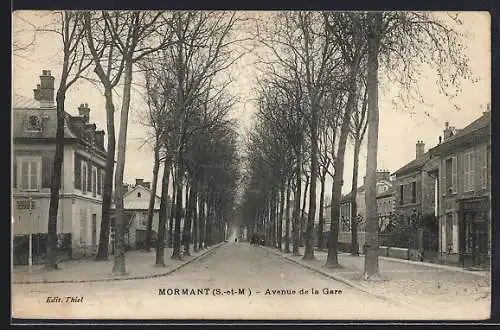 AK Mormant /S.-et-M., Avenue de la Gare