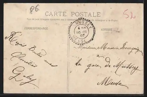 AK Montier-en-Der, Poste et Rue des Ponts