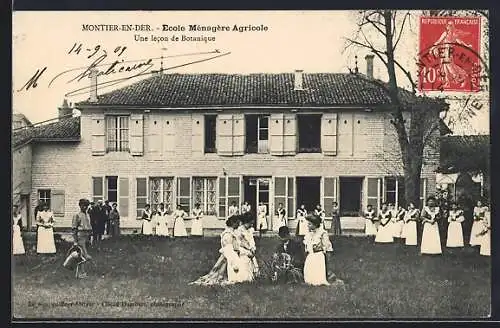 AK Montier-en-Der, École Ménagère Agricole, Une lecon de Botanique