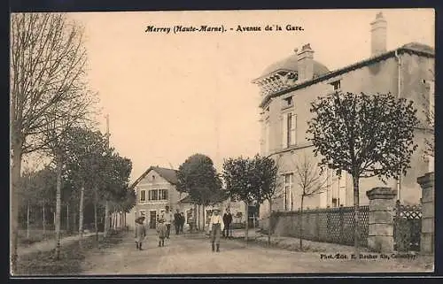 AK Merrey /Haute-Marne, Avenue de la Gare