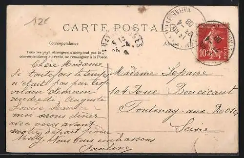 AK Combs-la-Ville, La Mairie avec des habitants devant le bâtiment