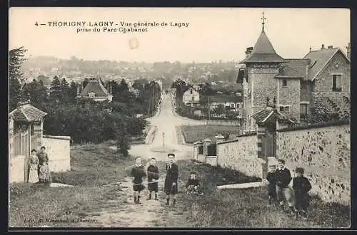 AK Thorigny Lagny, Vue générale de Lagny prise du Parc Chabannot