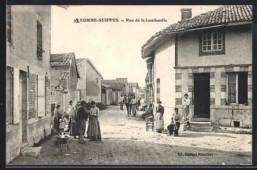 AK Somme-Suippes, Rue de la Lombardie