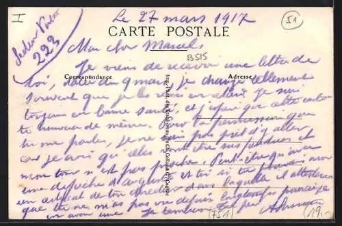 AK Somme-Suippes, Rue de la Lombardie