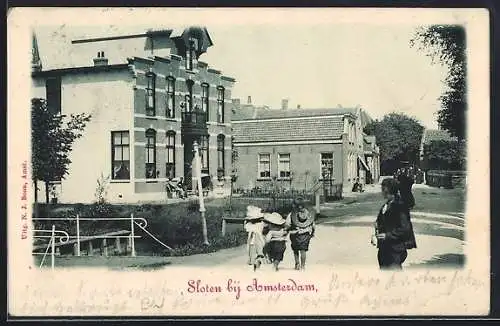 AK Sloten bij Amsterdam, een Straat