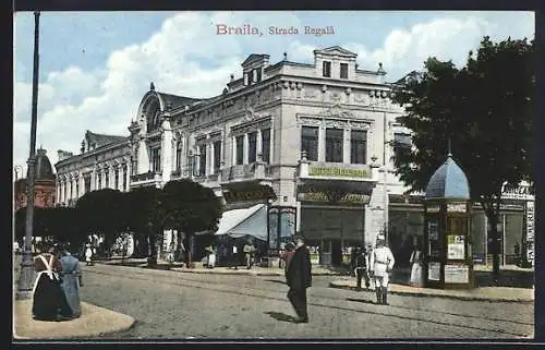 AK Braila, Strada Regala, Hotel Bulevard