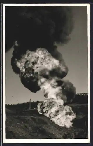 Foto-AK Medias, Sondenbrand 1933
