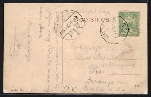 AK India, Passanten in der Hauptgasse