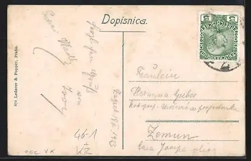 AK Zagreb, Ilica, Strassenbahn