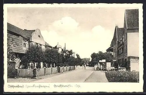 AK Henkenhagen, Partie in der Dorfstrasse Ost