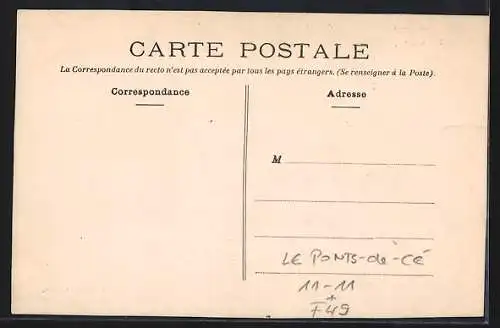 AK Le Ponts-de-Cé, Catastrophe 1907, Une heure après l`accident, Eisenbahnkatastrophe