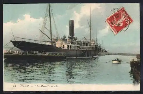 AK Passagierschiff La Marsa vor Anker