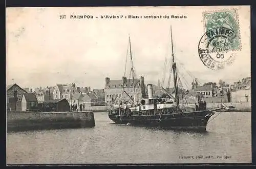 AK Passagierschiff Elan in Fahrt