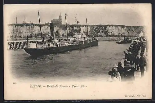 AK Passagierschiff Tancarville im Hafen