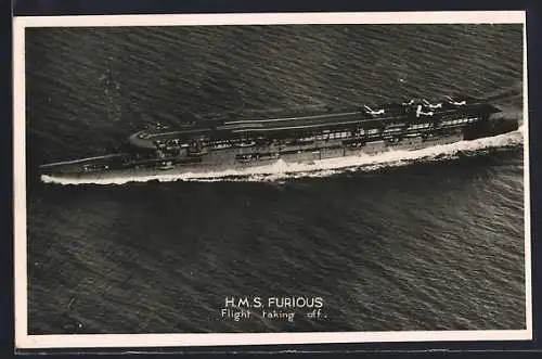 AK Kriegsschiff HMS Furious, Flight taking off