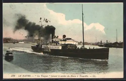 AK Passagierschiff La Touques auf See