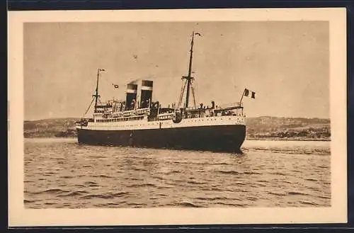 AK Passagierschiff Sinaia auf See