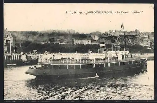 AK Passagierschiff Holland im Hafen