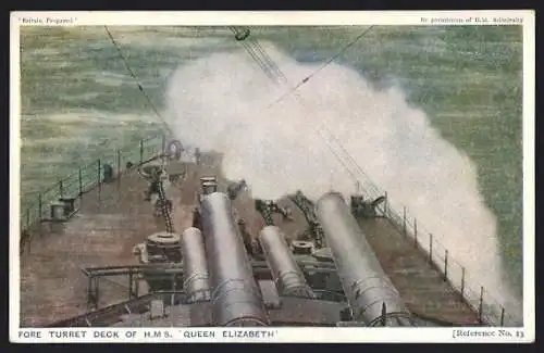 AK HMS Queen Elizabeth, Fore Turret Deck, Kriegsschiff