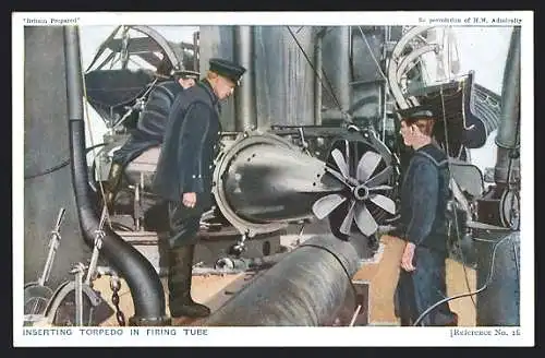 AK Kriegsschiff, Inserting Torpedo in Firing Tube
