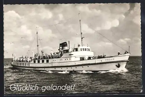 AK Passagierschiff Frisia IV in Fahrt
