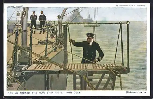 AK Kriegsschiff HMS Iron Duke, Coming aboard the Ship