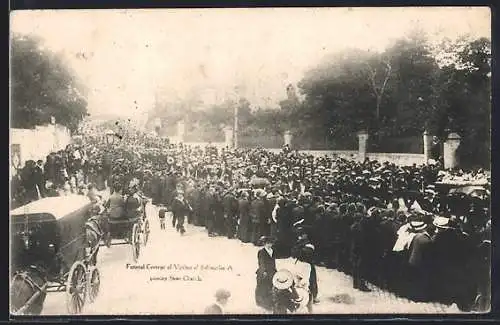 AK Funeral Cortege of Victims of Submarine A, U-Boot