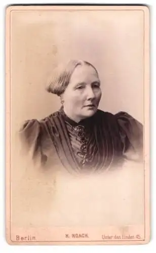Fotografie H. Noack, Berlin, Unter den Linden 45, Porträt einer Dame