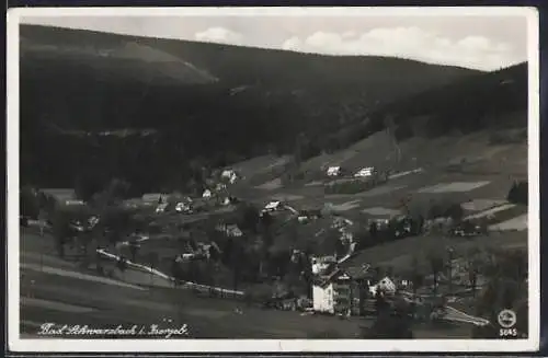 AK Bad Schwarzbach i. Isergeb., Ortsansicht