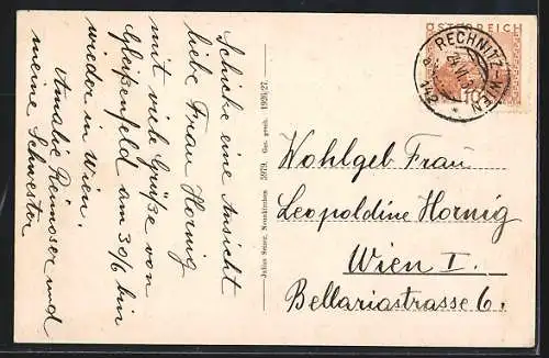 AK Gleissenfeld a.d. Aspangbahn, Ortsansicht aus der Vogelschau mit Türkensturz