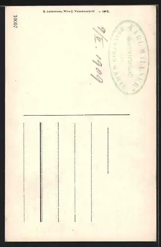 AK Peilstein, Peilstein-Nadel mit Bergsteiger auf der Spitze