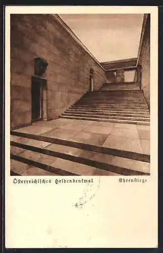 AK Wien, Heldendenkmal, Ehrenstiege