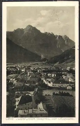 AK Lienz, Westlicher Stadtteil mit Spitzkofel