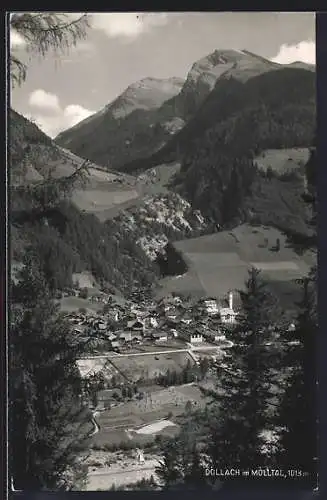 AK Döllach / Mölltal, Panoramablick auf das Dorf