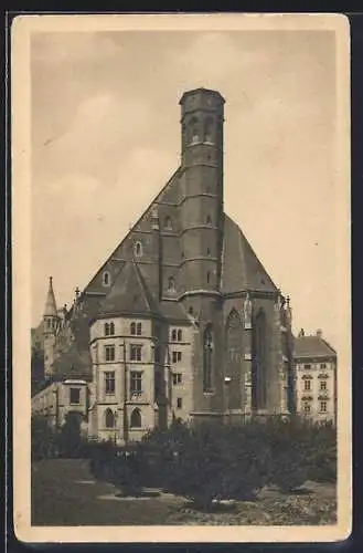 AK Wien, Blick zur Minoritenkirche