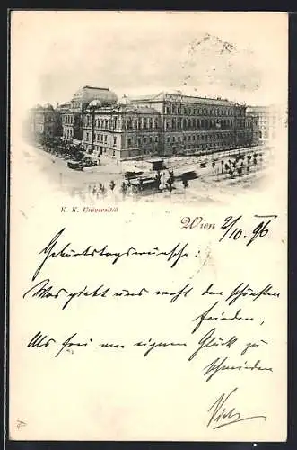 AK Wien, Blick auf die K. K. Universität