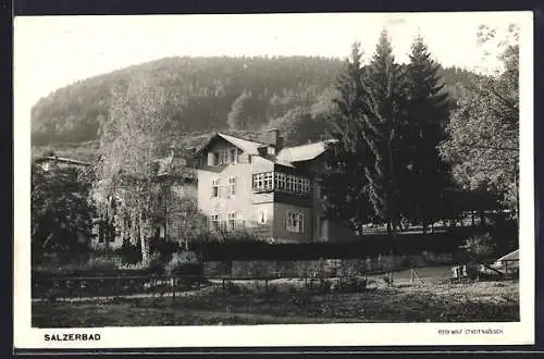 AK Kleinzell /N.-Oe., Salzerbad, Haus mit Garten