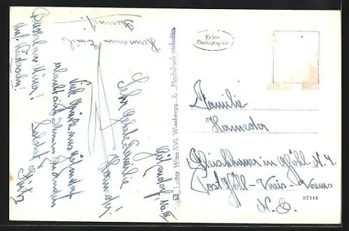 AK Götzendorf a. d. Leitha, Volksschule mit Denkmal