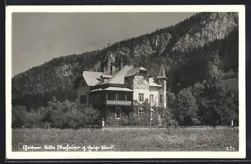 AK Goisern, Villa Oberhauser gegen ewige Wand