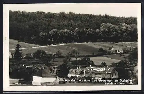 AK St. Andrä-Wördern, Otto Gabriel's Hotel-Cafe am Steinriegl