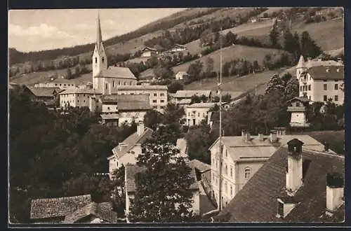 AK Winklern im Mölltale, Teilansicht mit Kirche
