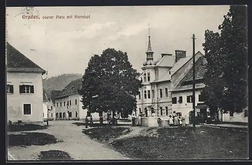 AK Grades, oberer Platz mit Sternhof