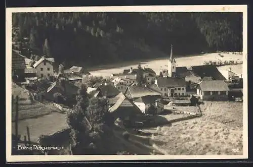 AK Reichenau /Kärnten, Ebene Reichenau mit Kirche