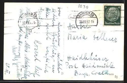 AK Wien, Gasthof Prazer`s Bratwurstglöckerl, Hauptstrasse 1, Speisesaal