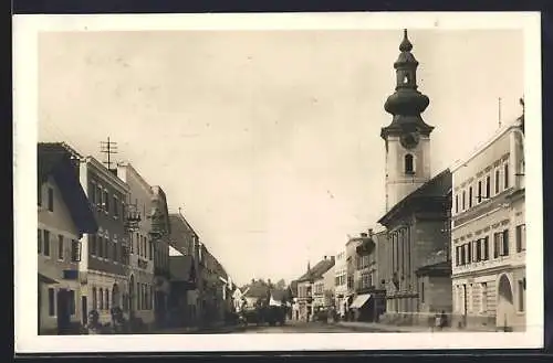 AK Neumarkt /O.-Ö., Strassenpartie mit Kallham