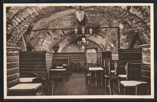 AK Wien, Gasthaus Augustiner-Keller, Augustinerstr. 3, Innenansicht